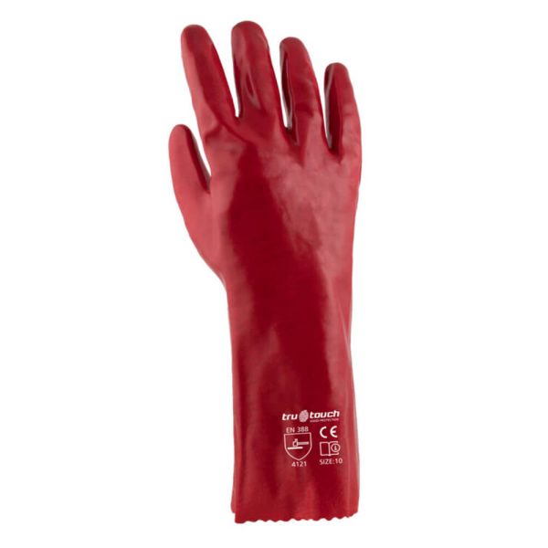 GLOVE RED PVC ELBOW (PINNACLE) (13100321)